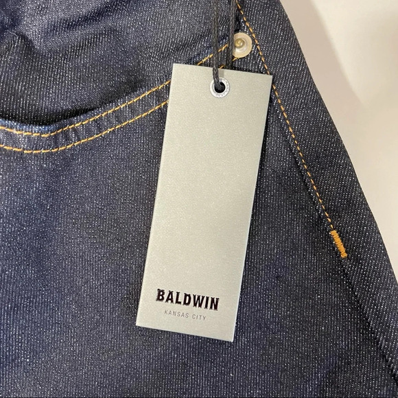 Baldwin Kansas City Cindy NWT Dark Wash Mid-rise Straight Leg Jeans 27 Women’s - Picture 11 of 14